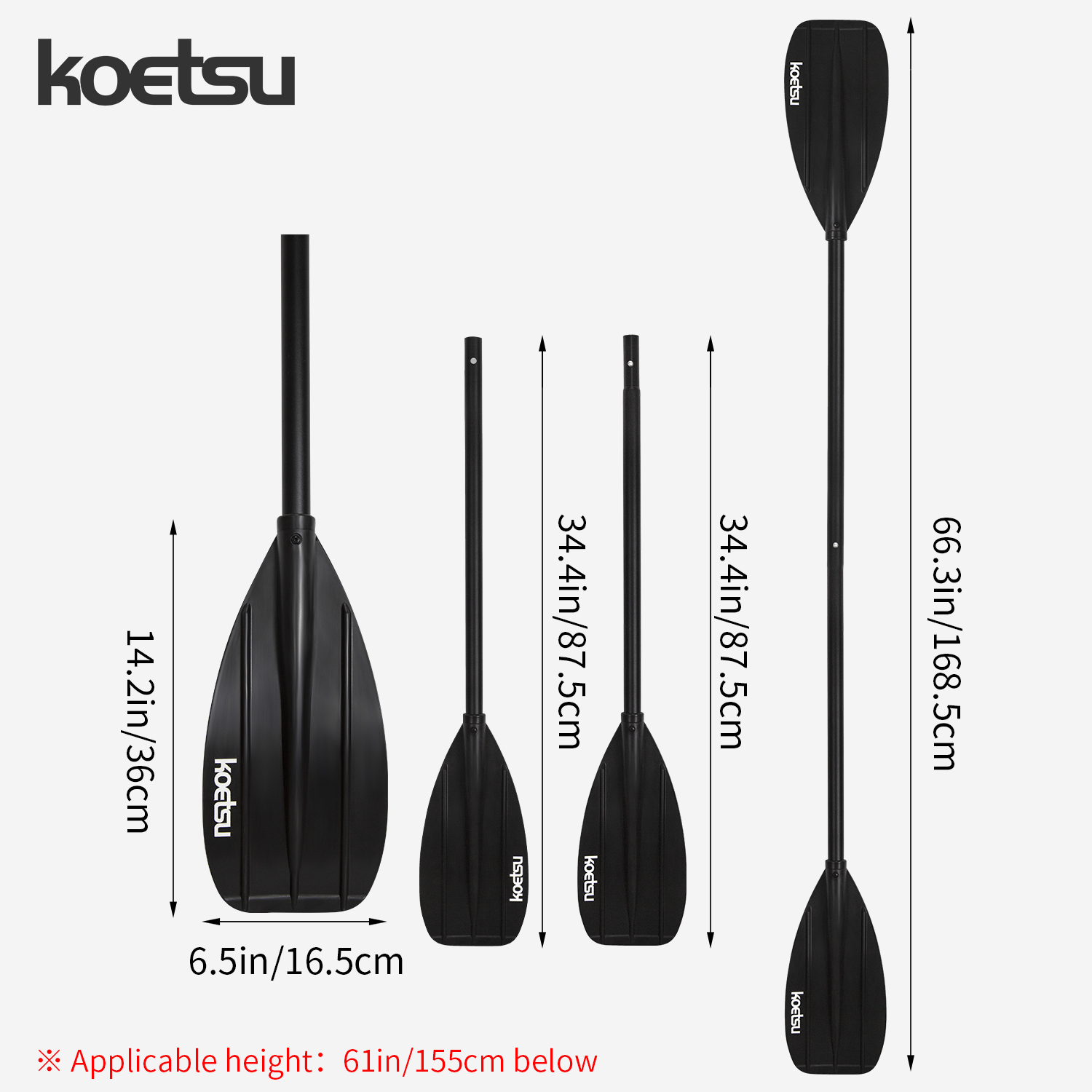KOETSU Aluminum Alloy Double-H - огляд і ціна Fishing Kayak Paddle
